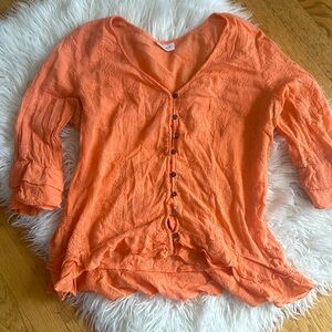 Cute Peach coloured Top
